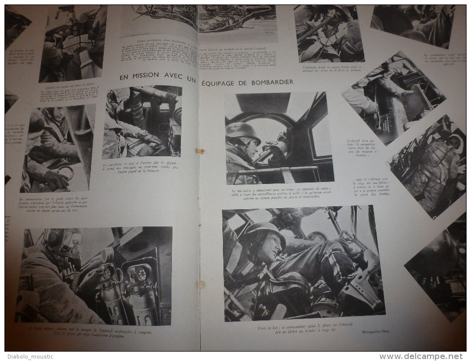1942  URSS (Kalmouks); Voronej ; Dans Un Bombardier Allemand ; Pontcarral Colonel D'Empire ; La Mode Au GAZOGENE - L'Illustration