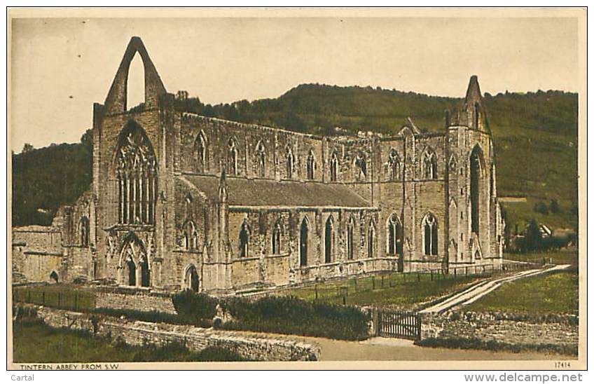 TINTERN ABBEY From S.W. - Monmouthshire