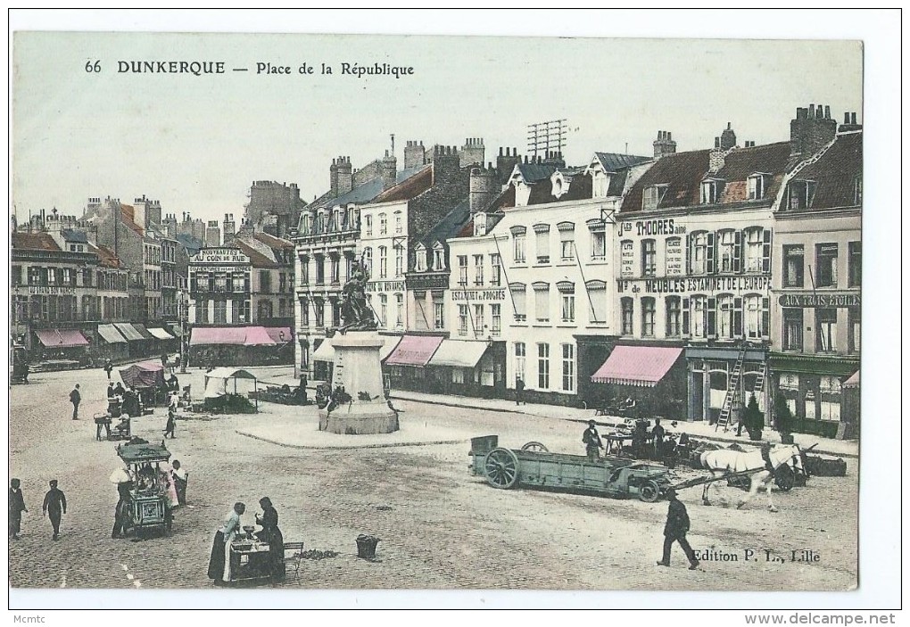 CPA - Dunkerque - Place De La République - Dunkerque