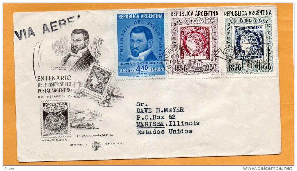 Argentina 1956 FDC - FDC