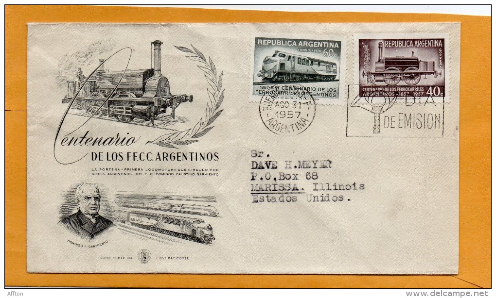 Argentina 1957 FDC - FDC