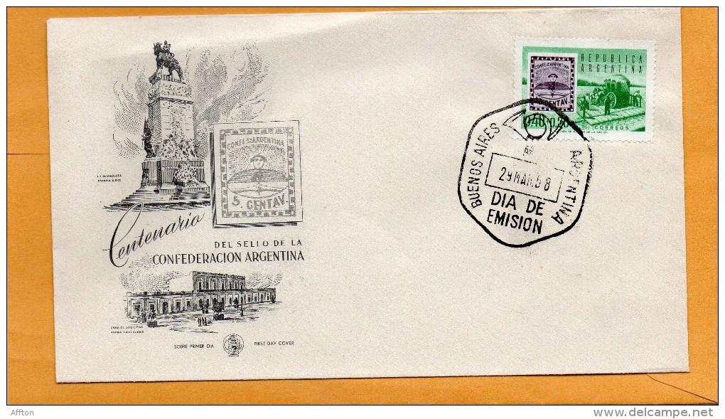 Argentina 1958 FDC - FDC