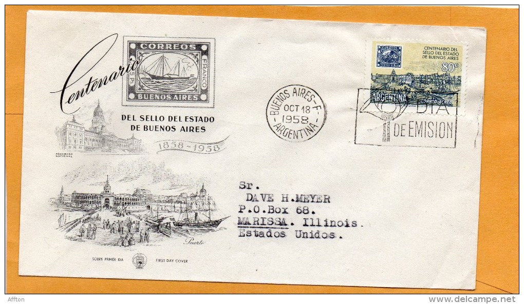 Argentina 1958 FDC - FDC