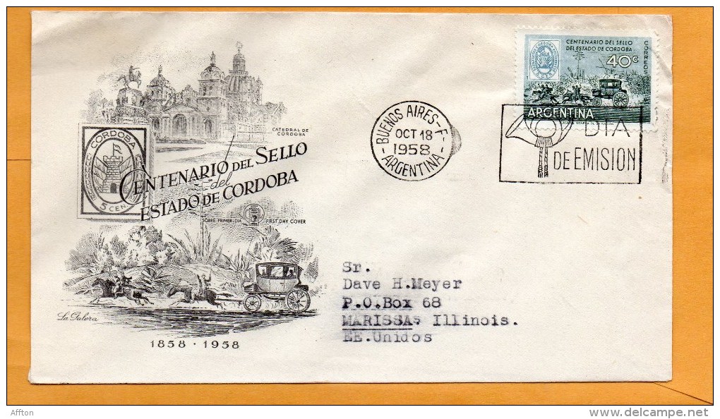 Argentina 1958 FDC - FDC