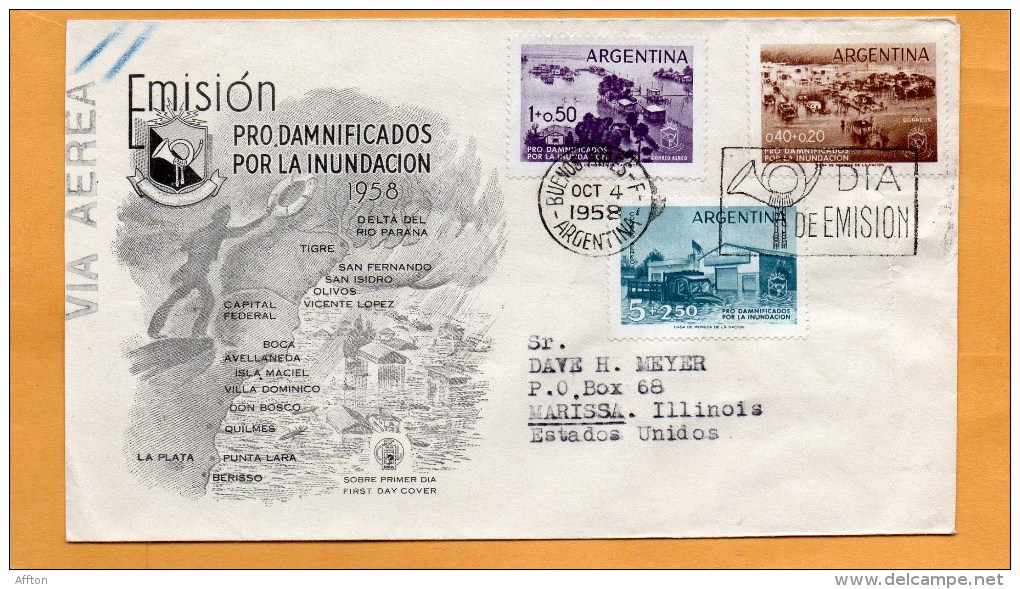 Argentina 1958 FDC - FDC