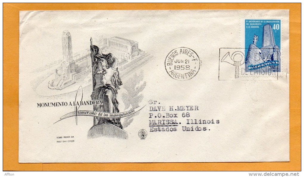 Argentina 1958 FDC - FDC