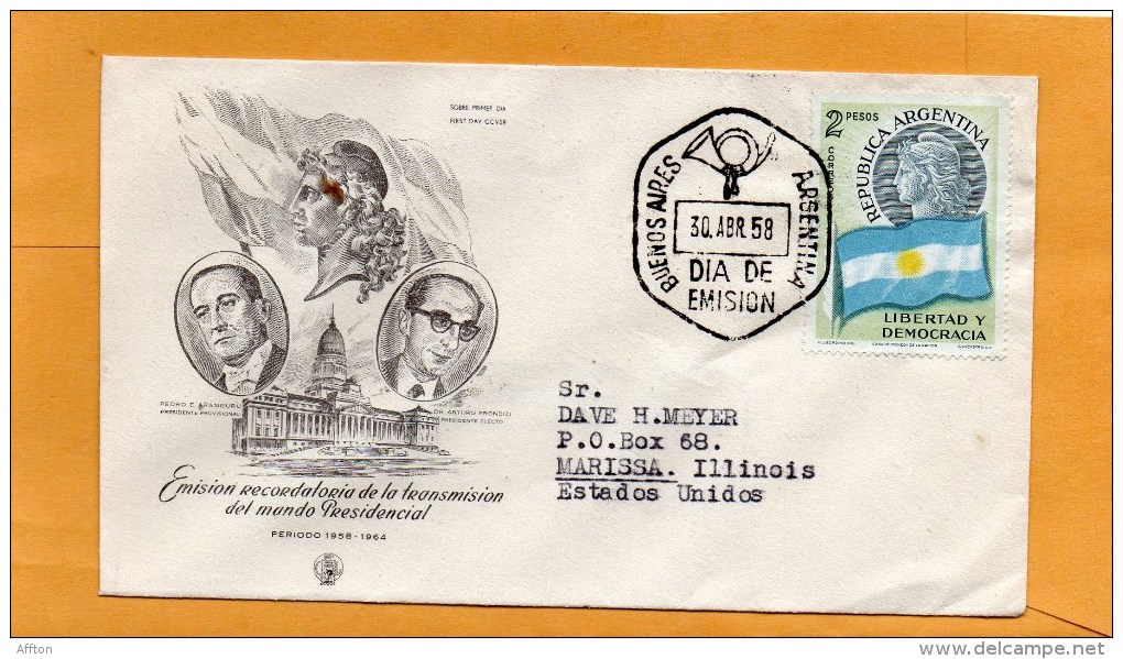 Argentina 1958 FDC - FDC