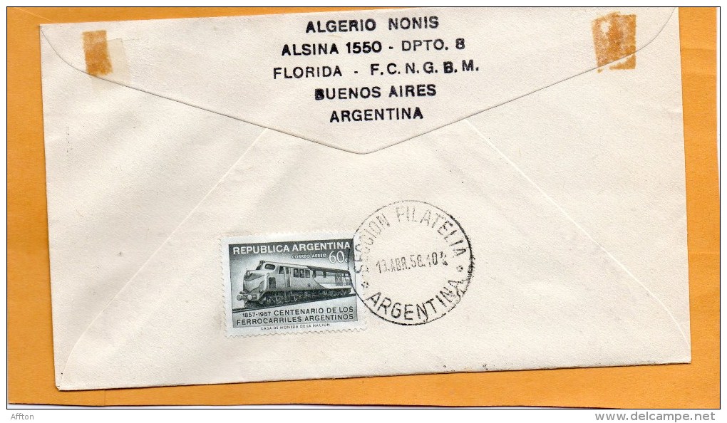 Argentina 1958 FDC - FDC