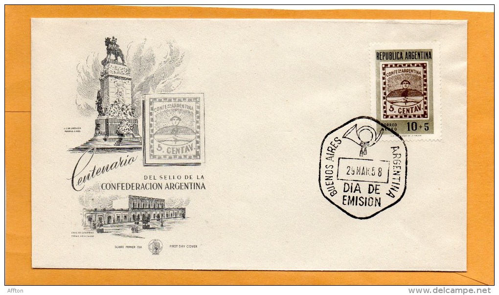 Argentina 1958 FDC - FDC