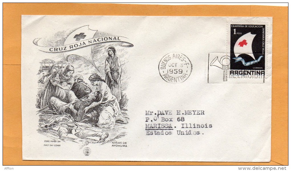 Argentina 1959 FDC - FDC