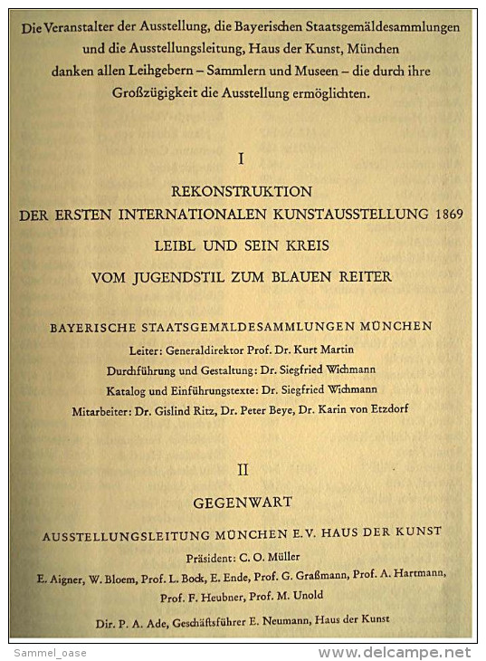 München 1869-1958 , Aufbruch zur modernen Kunst , Haus der Kunst - Katalog