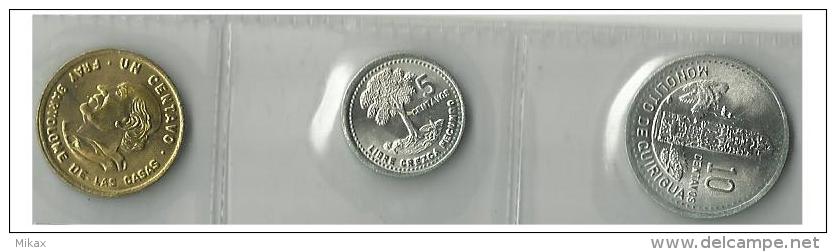 GUATEMALA - 3 Coins - 1 C, 5 C. 10 C -  1994 - Guatemala