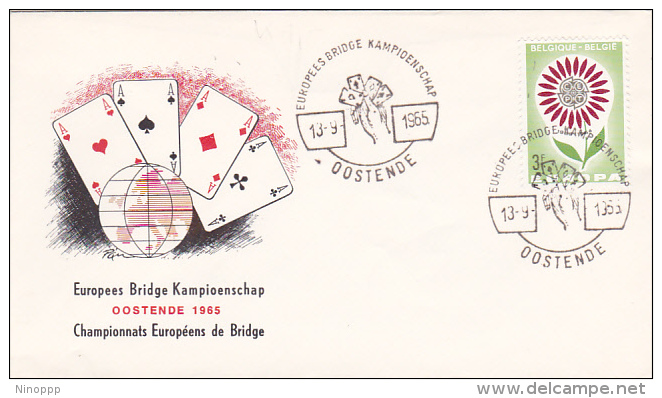 Belgium 1965 European Bridge Championship Souvenir Cover - Other & Unclassified