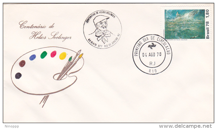 Brasil 1978 Centenario Of Helios Seelinger FDC - FDC