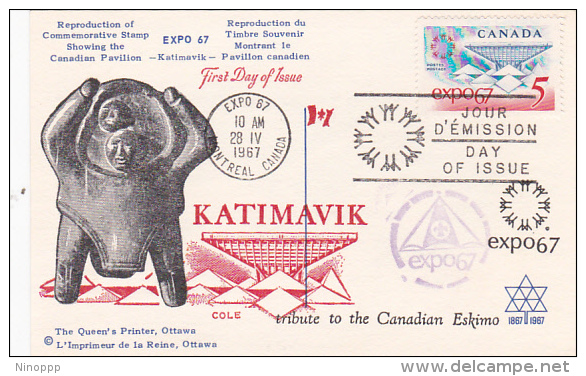 Canada 1967 Expo 67 Souvenir Card - Other & Unclassified