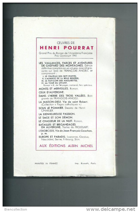 .Aveyron.L'aventure De Roquefort .Henri Pourrat 260 Pages - Géographie