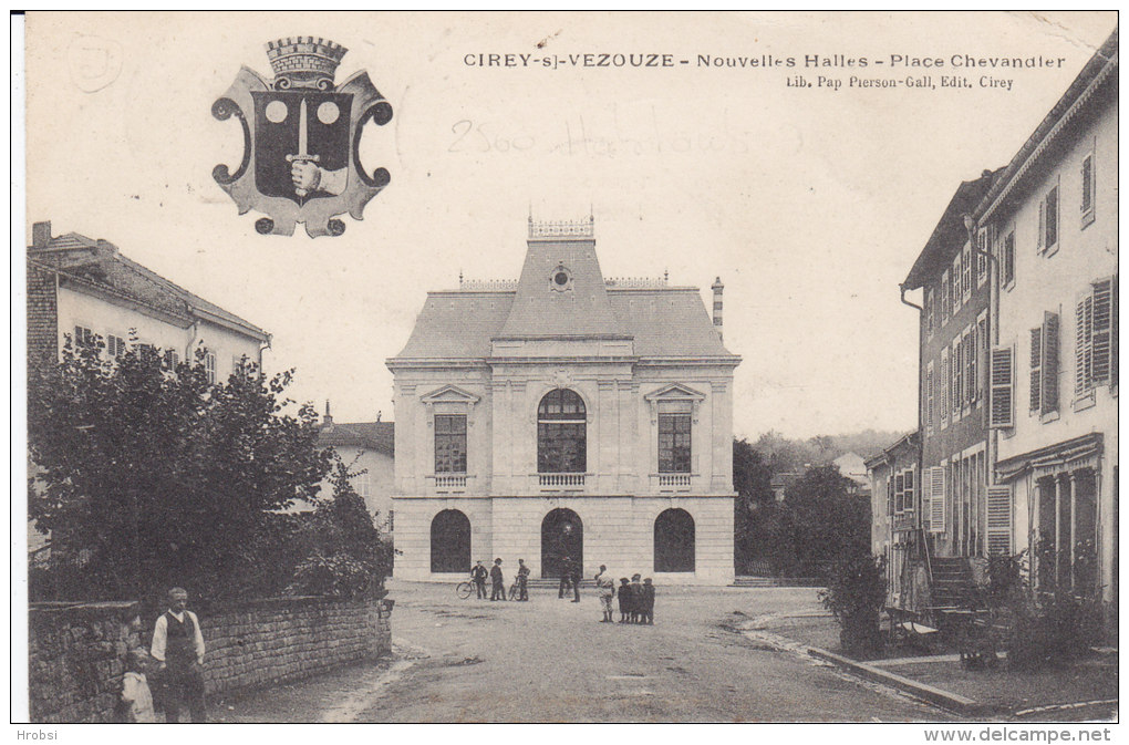 CIREY, Nouvelles Halles, Place Chevandier, Circulee - Cirey Sur Vezouze