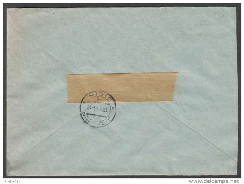 BuM0971 - Böhmen Und Mähren (1944) Altpaka - Stara Paka / Jitschin - Jicin (R-letter) Tariff: 4,20K (stamp: Adolf Hitler - Covers & Documents