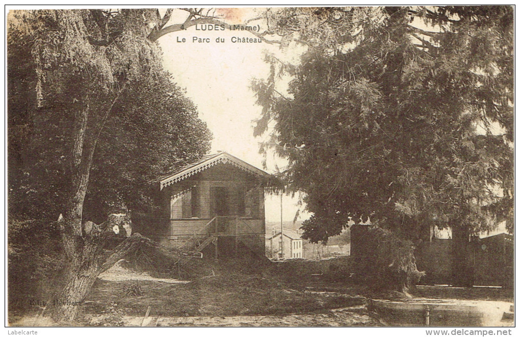 MARNE 51.LUDES LE PARC DU CHATEAU - Rilly-la-Montagne