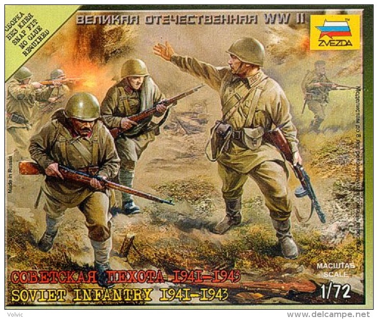 - ZVEZDA - Maquette De Infanterie Soviétique - 1/72°- Réf 6103 - Figurines