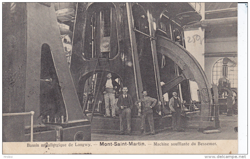 MONT SAINT MARTIN,  Machine Soufflante Du Bessemet, Circulee - Mont Saint Martin