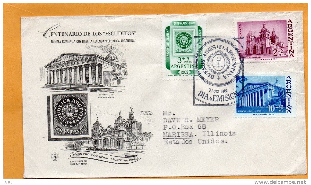 Argentina 1961 FDC - FDC