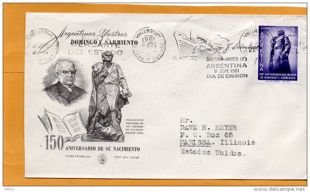 Argentina 1961 FDC - FDC