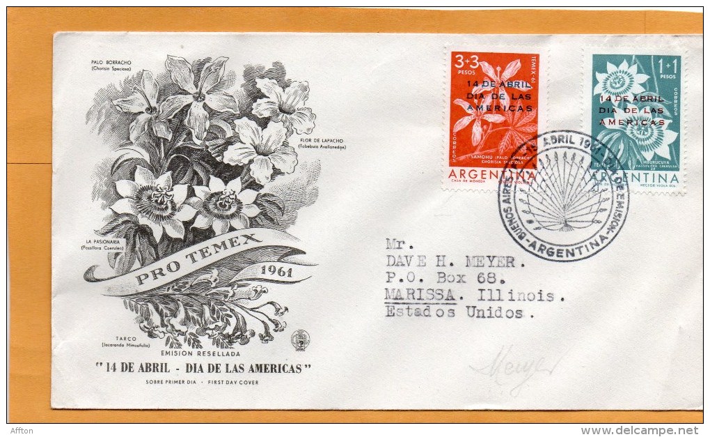 Argentina 1961 FDC - FDC