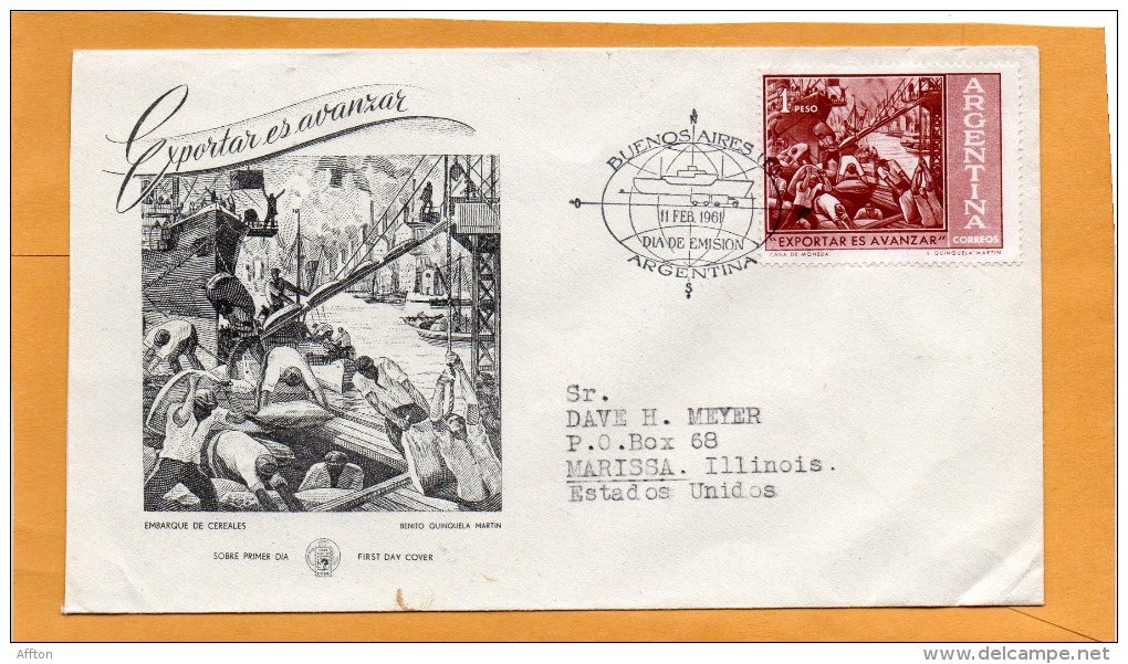 Argentina 1961 FDC - FDC