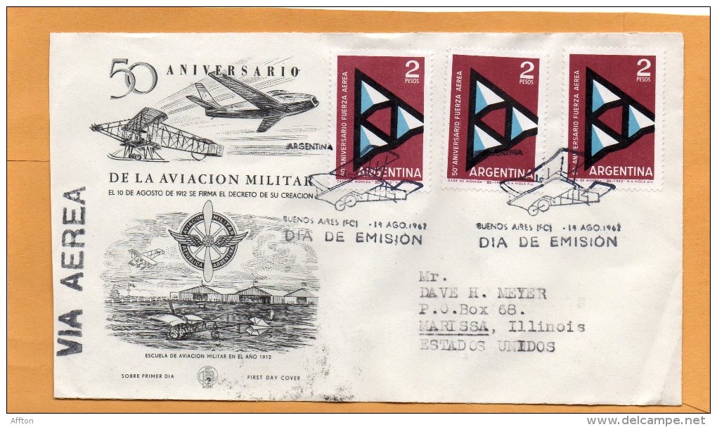 Argentina 1962 FDC - FDC