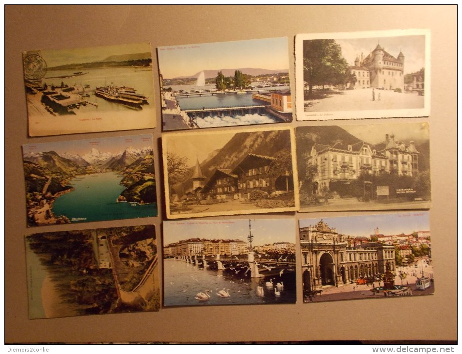 Lot De 32 Cartes Postales Rhone Alpes LYON + Suisse (6/8) - 5 - 99 Cartes