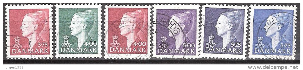 DENMARK   #   STAMPS FROM YEAR 1997 " STANLEY GIBBONS  1092 -1094 1098 1099 1101  " - Ungebraucht