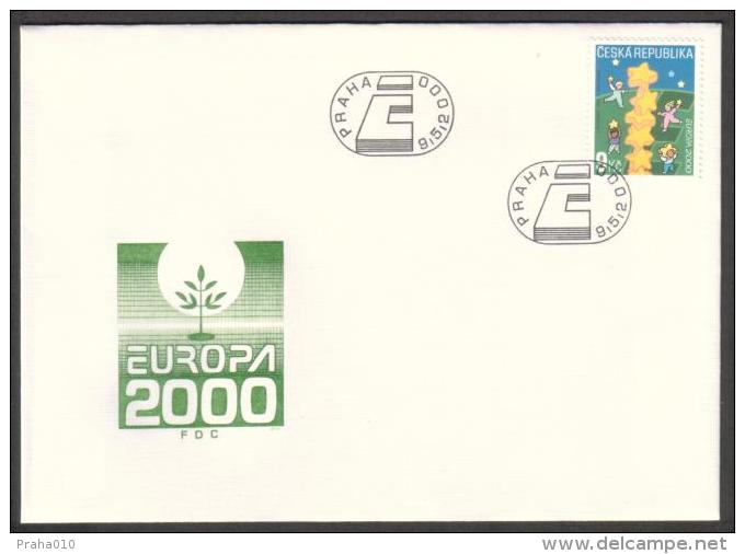 Czech Rep. / First Day Cover (2000/07) Praha: EUROPA 2000; Painter: Jean-Paul Cousin "The Building Of Europe" - 2000