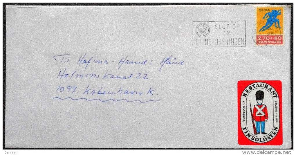Denmark 1984 Letter  MiNr.801    ( Lot 2495) - Lettres & Documents