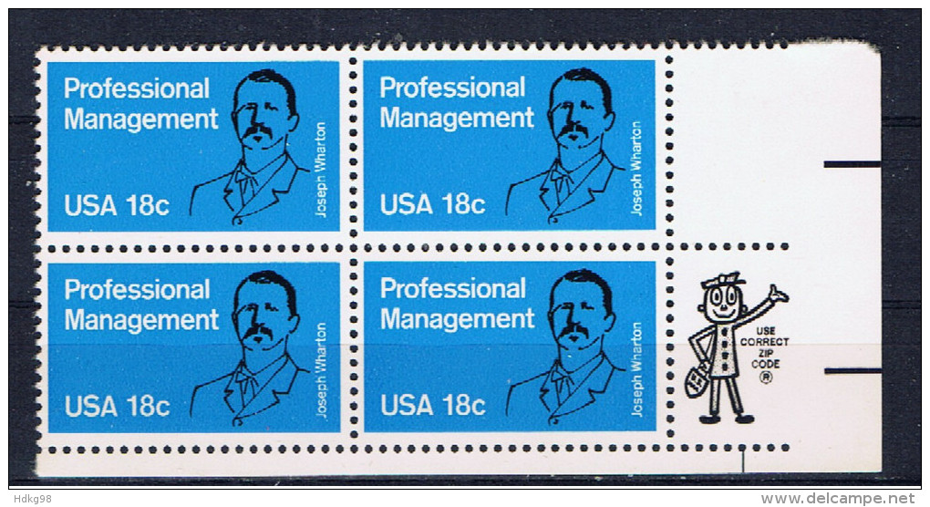 US 1981 Mi 1491 Mnh Wharton - Nuevos