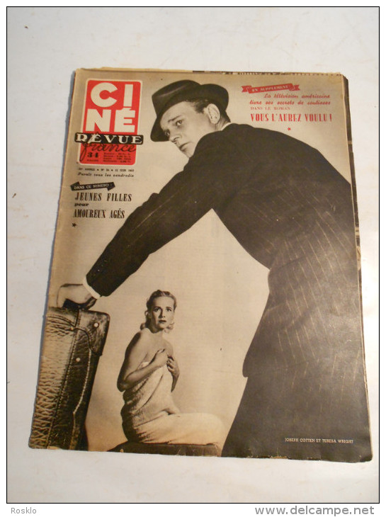 REVUE / CINE REVUE / N° 24 DE 1953 / Jeunes Filles Pour Amouraux Agees - Magazines