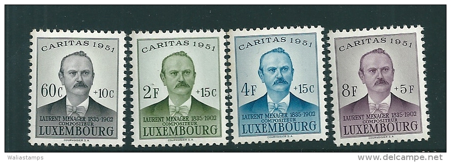 Luxembourg 1951 SG 549-52 MNH** National Welfare Fund - Oblitérés