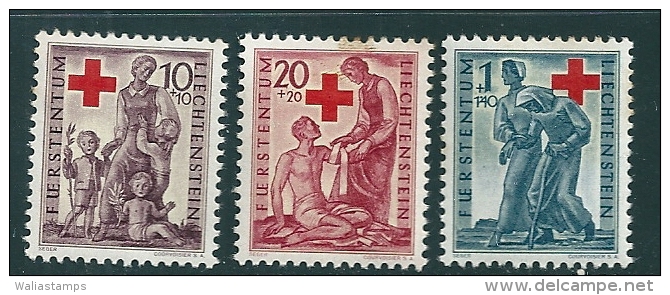 Liechtenstein 1945 SG 248-50 MM - Neufs