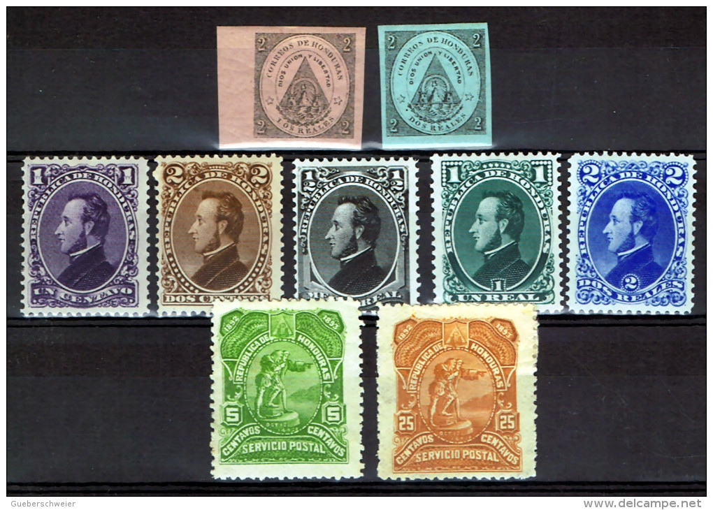 HD - 3 - HONDURAS LOT DE 9 TP ENTRE  N°1 ET 51 NEUF* - Honduras