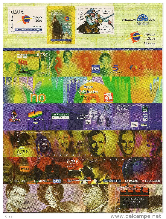 SPAIN  "Espana 2002" - Feuilles Complètes