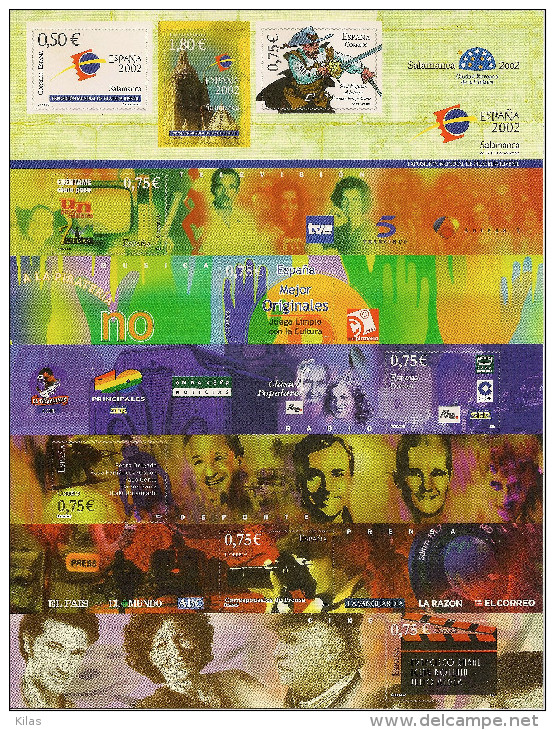 SPAIN  "Espana 2002" - Hojas Completas