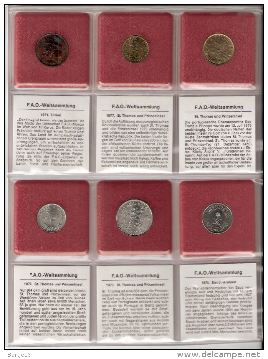 FAO 6 COINS TURKIJE, ST.THOME EN PRINCIPE, SAOEDIE-ARABIE UNC - Other & Unclassified