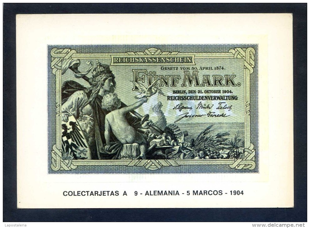 Colectarjetas A 9 - *Alemania - 5 Marcos - 1904* Ed. Eurohobby. Nueva. - Monedas (representaciones)