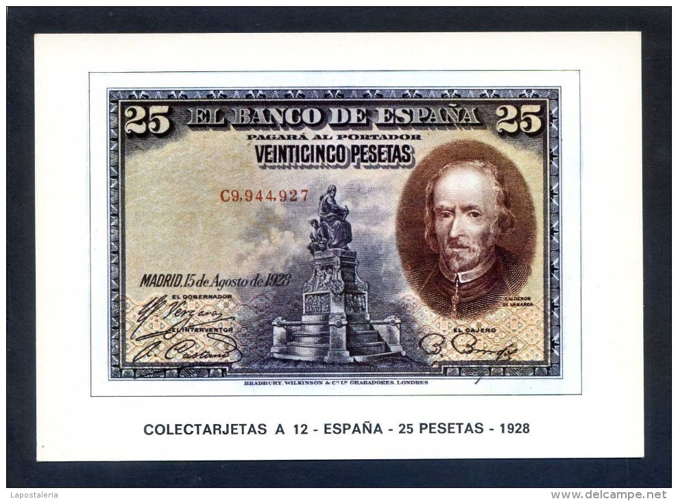 Colectarjetas A 12 - *España - 25 Pesetas - 1928* Ed. Eurohobby. Nueva. - Monedas (representaciones)