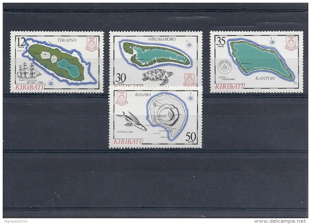 140011087  KIRIBATI  YVERT  Nº  114/7  **/MNH - Kiribati (1979-...)