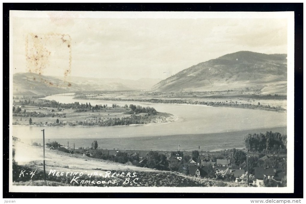 Cpa Carte Photo Canada  Kamloops Meeting Of The Rivers   BCH6 - Other & Unclassified