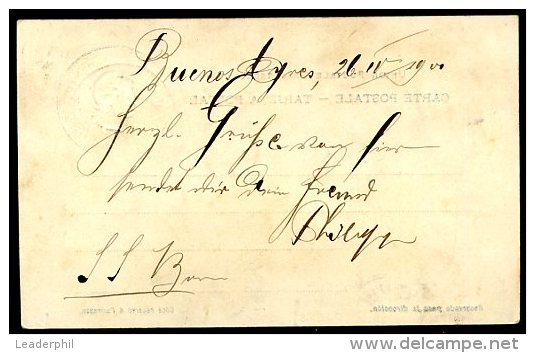 ARGENTINA TO GERMANY Postal Stationery 1901 VF - Entiers Postaux