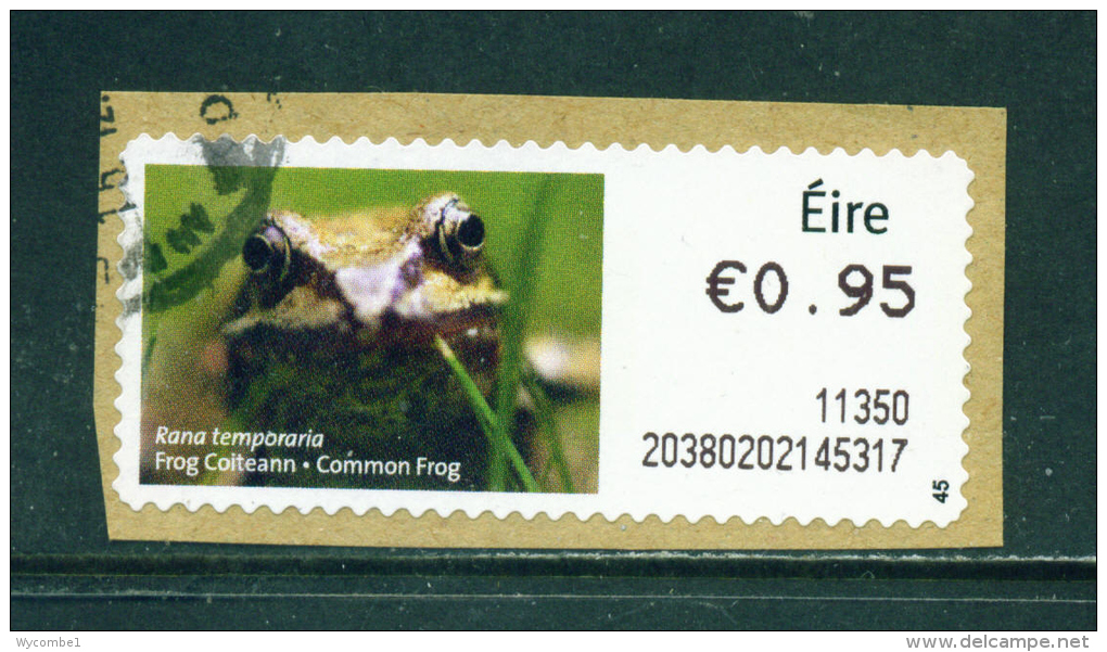 IRELAND - 2011  Post And Go/ATM Label  Common Frog  Used On Piece As Scan - Affrancature Meccaniche/Frama