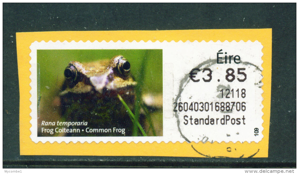 IRELAND - 2011  Post And Go/ATM Label  Common Frog  Used On Piece As Scan - Frankeervignetten (Frama)