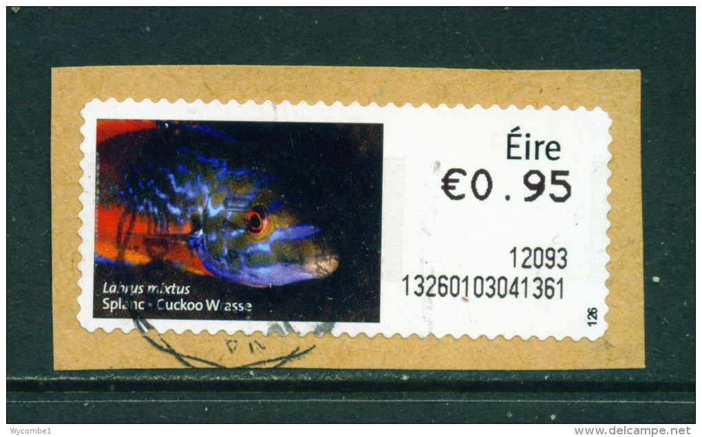 IRELAND - 2011  Post And Go/ATM Label  Cuckoo Wrasse  Used On Piece As Scan - Viñetas De Franqueo (Frama)